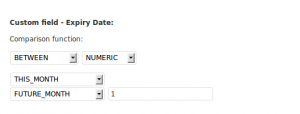 Filtering between data ranges