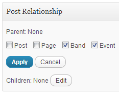 Post relationship for Appearances