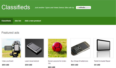 Classifieds site
