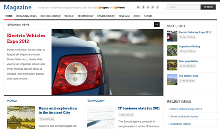 Magazine site