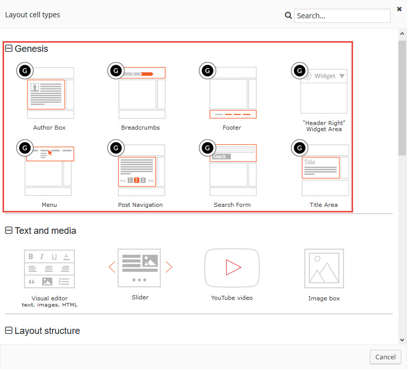 Layout Editor Cell | genesis and toolset are fully integrated toolset Layout Editor Cell | genesis and toolset are fully integrated toolset